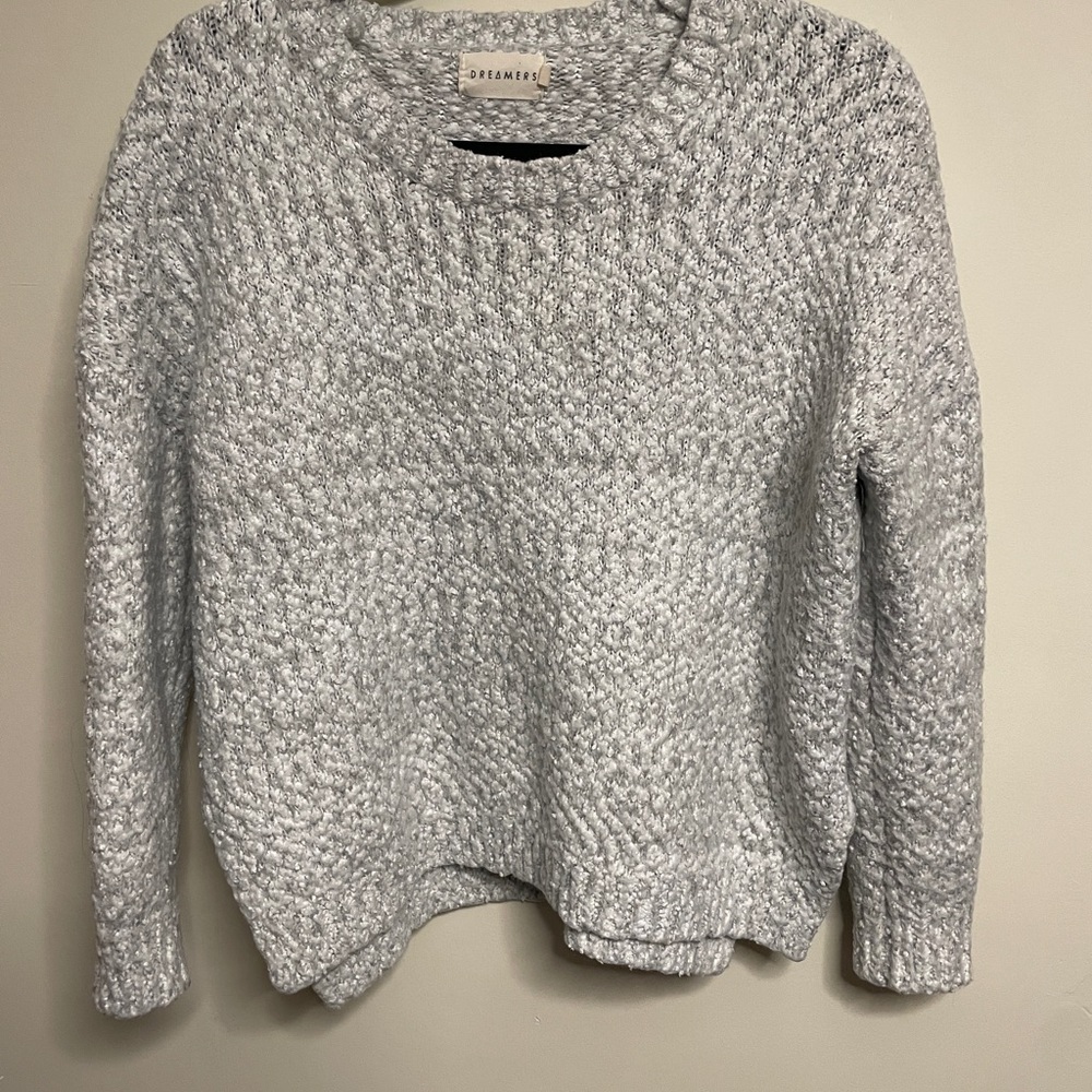 Dreamers Women's‎ Light Gray Knit Sweater size small